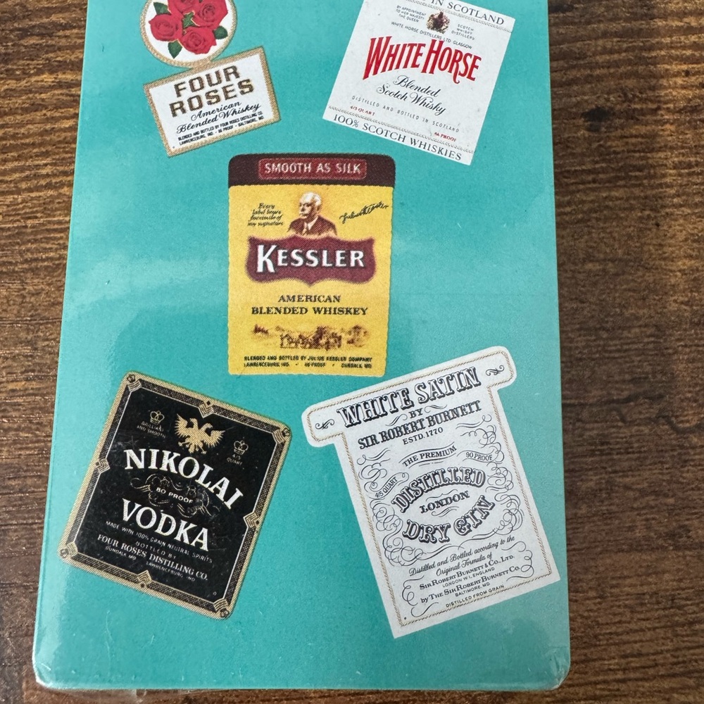 Vintage 1960s Liquor Playing Cards Sealed Four Roses White‎ Horse Kessler